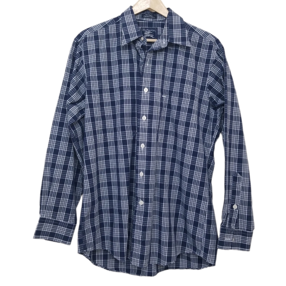 Burberry Vintage Check Long Sleeve Shirt Made in USA